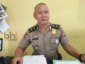 Amankan Pawai Kirab Obor Asean Games Ratusan Petugas Kepolisan Polres Cilegon Diterjunkan_Foto Bantenhariini.bhi