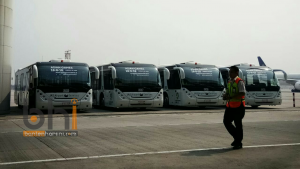Hari Ini, 5 Bus Apron Baru Dioperasikan di Bandara Soetta_foto bantenhariini.Bhi