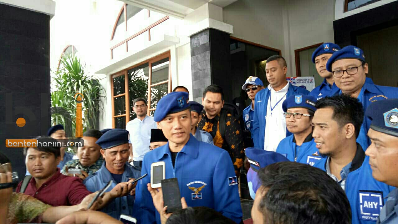 AHY Hadiri Rapat Konsolidasi dan Bimtek Partai Demokrat Provinsi Banten