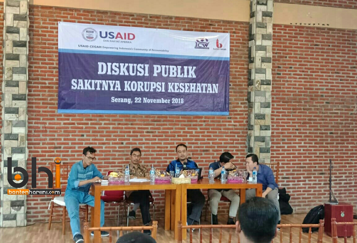 Rawan Korupsi, ICW Bersama Banten Bersih Soroti Dana Kesehatan