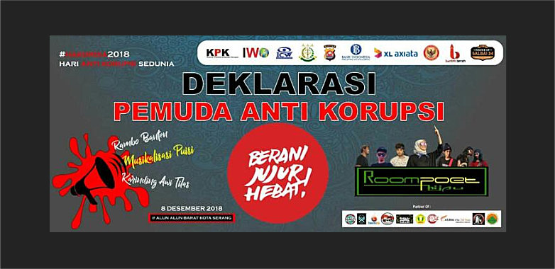 Malam Ini, IWO Banten Ajak Pemuda Deklarasi Anti Korupsi