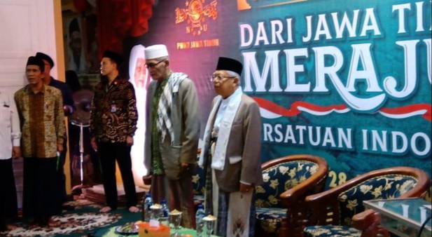 Hadiri Acara NU Jatim, Ma’ruf Amin Dipanggil Wakil Presiden