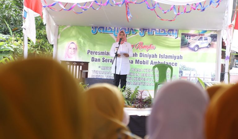 Pemdes Pasauran Bangun Madrasah, Bupati Serang : Ini Contoh Untuk Desa Lain