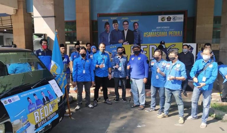 KNPI Kota Tangerang Salurkan 2 Ton Beras