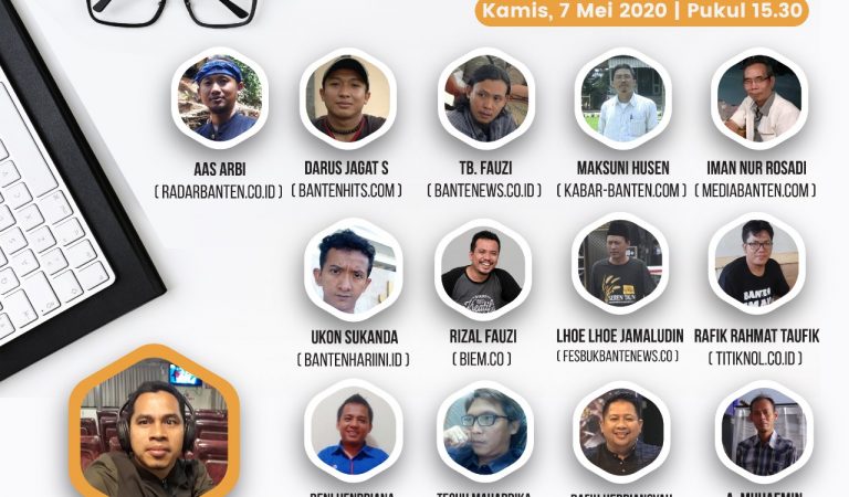 Bahas Dampak Covid-19, Wartawan Banten Inginkan Ada Kebijakan Soal Industri Media