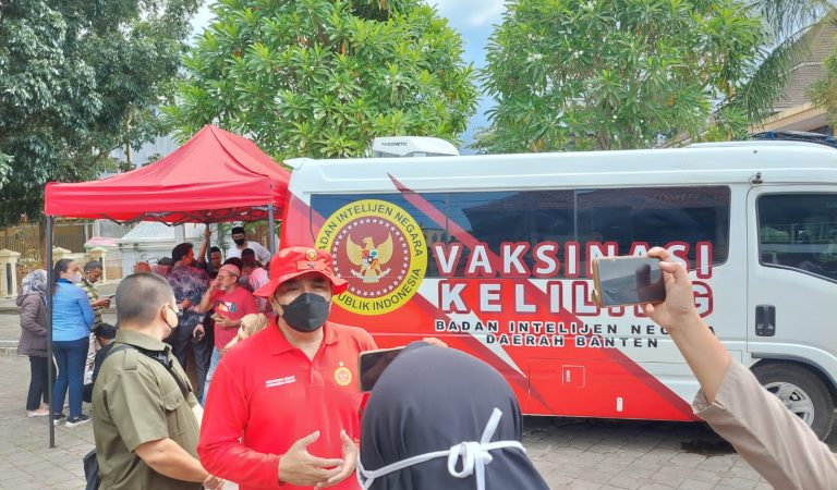 BINDA Banten Fasilitasi Calon Pemudik dengan Vaksinasi Keliling