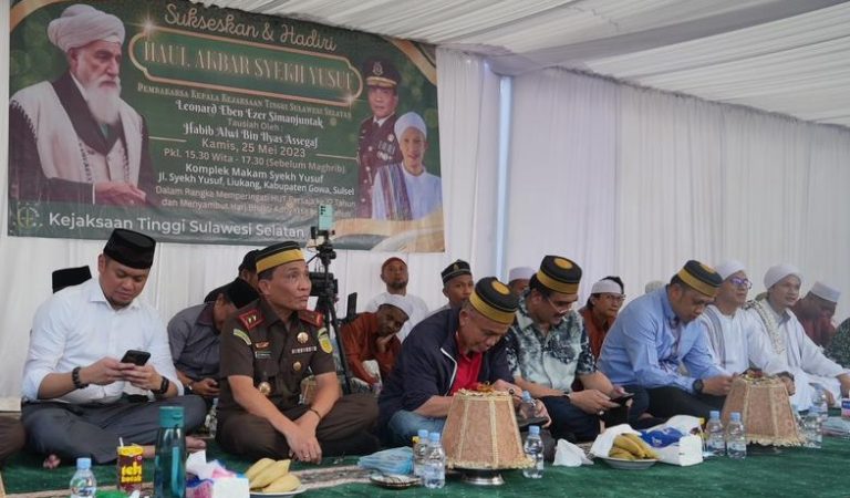Kajati Sulsel Memprakarsai Pelaksanaan Haul Akbar Syeh Yusuf AL – Makassari (Tuanta Salah Maka)