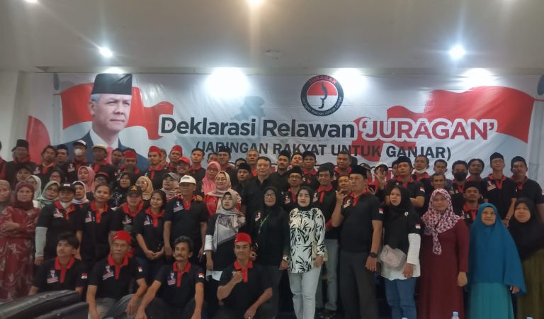 Siap Menangkan Ganjar, Relawan Juragan dari 11 Kecamatan di Depok Gelar Deklarasi