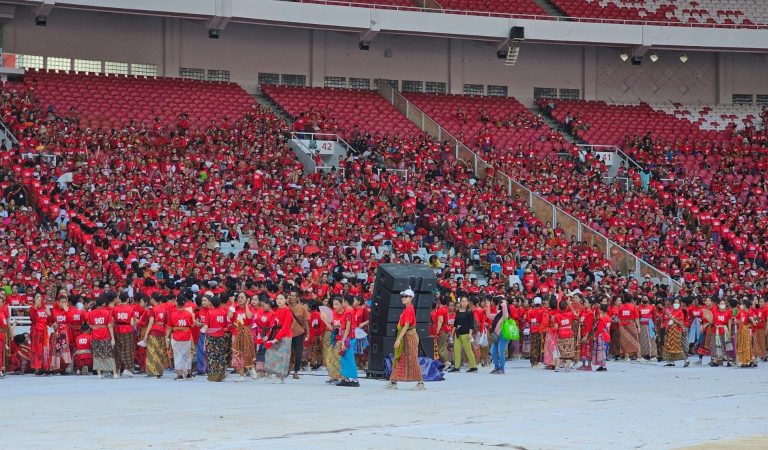 Persiapan Peringatan Puncak BBK, Ribuan Satgas hingga Penari Nusantara Berlatih