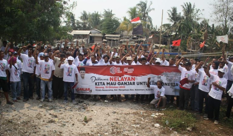 Relawan KM9 Bersama Nelayan Kota Serang Deklarasi Dukung Ganjar Pranowo